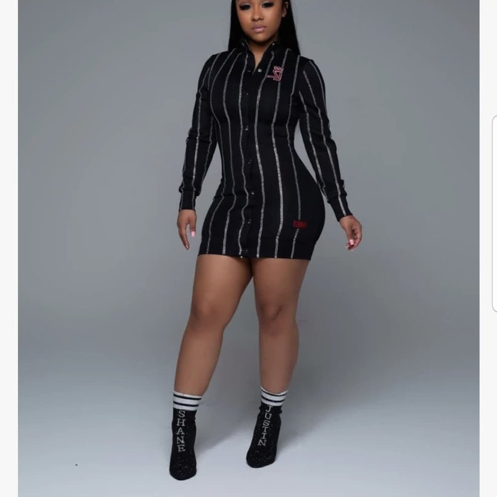 baseball bling shane justin dress